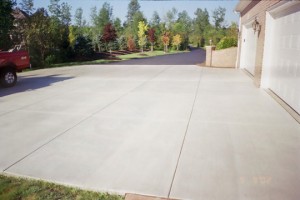  Natural concrete driveway